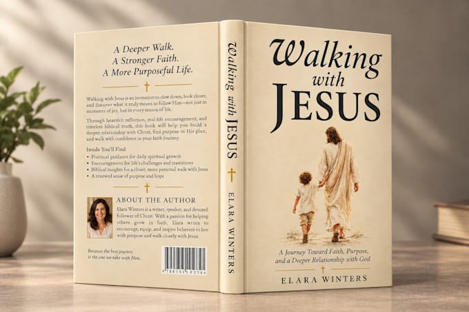 design christian book cover, create space cover design