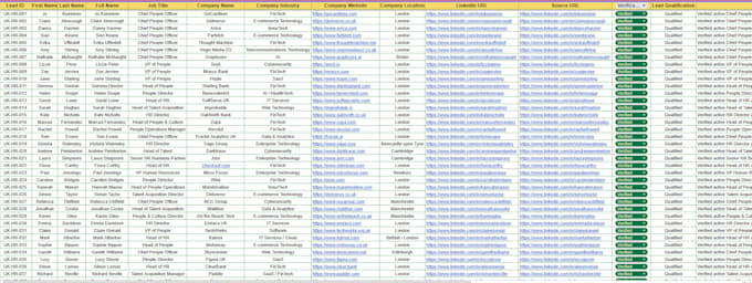 build targeted b2b lead lists with verified emails