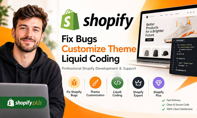 fix shopify bug, theme customization, liquid coding,shopify expert, shopify plus