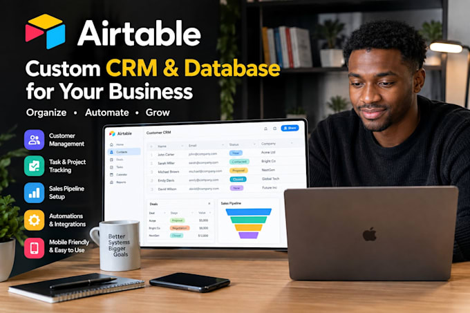 build a custom airtable CRM or database for your business