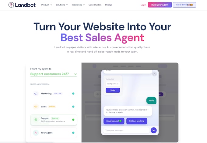 build livechat ai chatbots for manychat, zendesk, botpress closebot, landbot