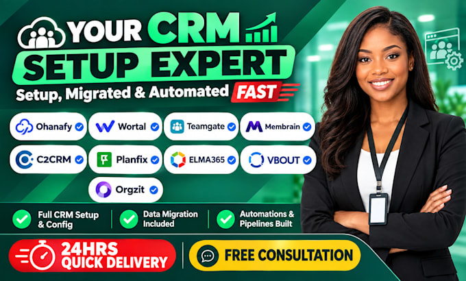 setup ohanafy wortal CRM teamgate membrain c2crm planfix elma365 vbout orgzit