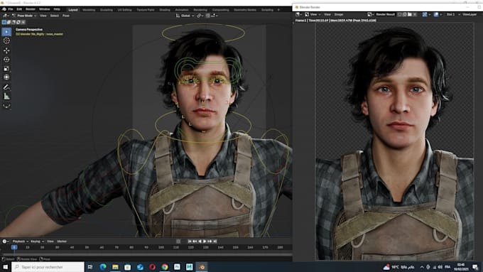 animate rig 3d model for blender rigging maya rig unreal engine unity facial rig