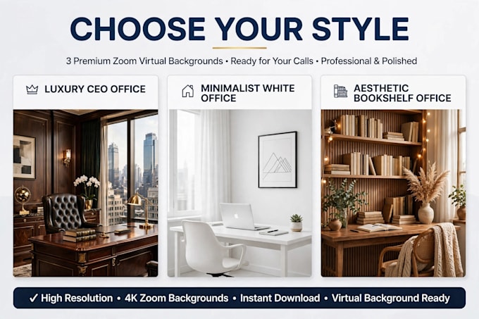 create 4k virtual background for zoom and google meet