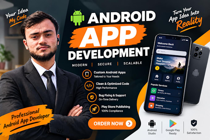 develop a professional custom android app for your business or startup
