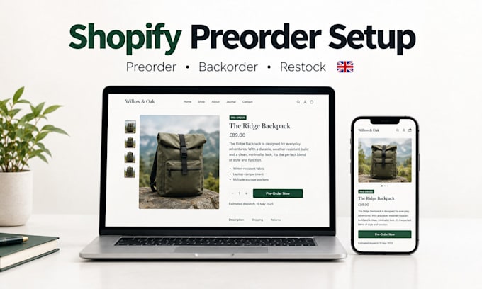 setup shopify preorder, backorder and coming soon prodcuts