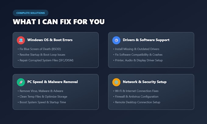 fix windows os errors, blue screen, and driver issues