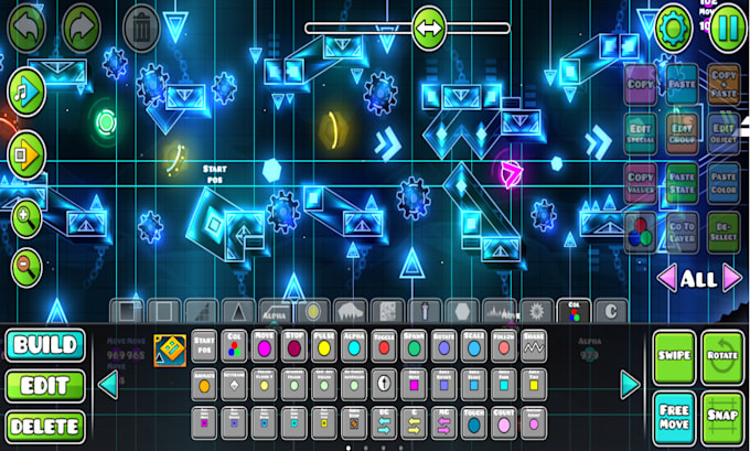 decorate your geometry dash level to be rated worthy