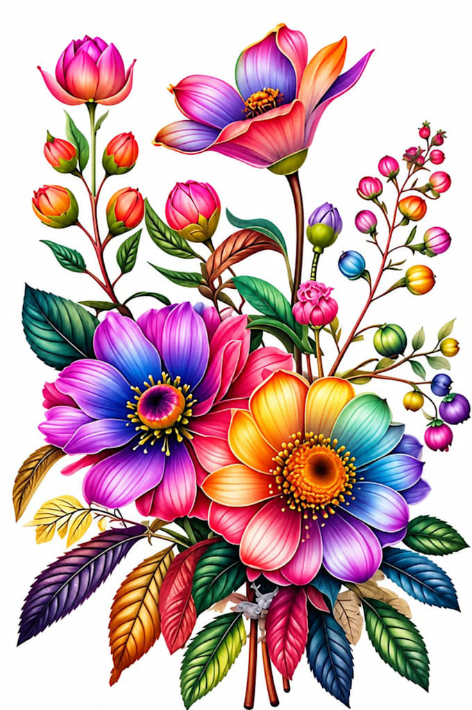 make botanical illustrations for your posters