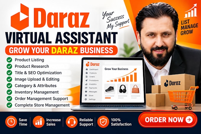 be your daraz virtual assistant for store management and product listing