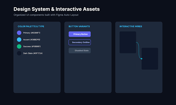 create figma wireframes and interactive web UI prototypes