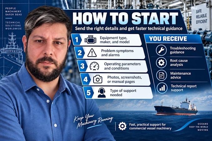 provide marine engineering troubleshooting and support