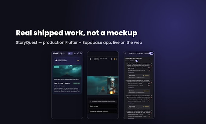 build a flutter app with a supabase backend, auth and database