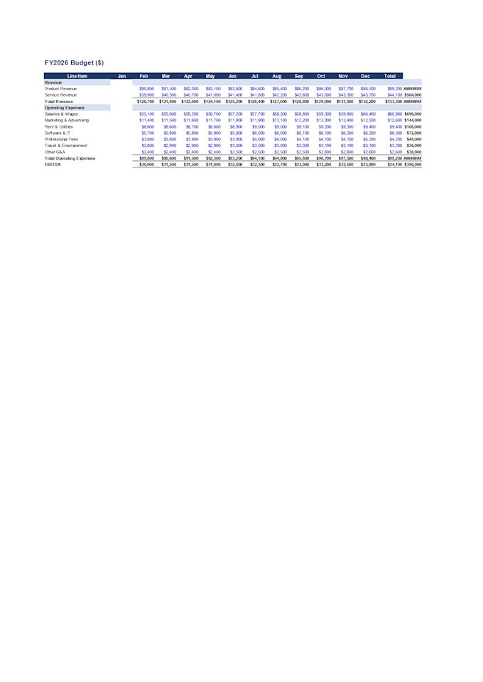 build a financial model and 3 statement forecast