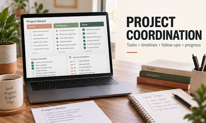 be your virtual assistant for marketing project coordination