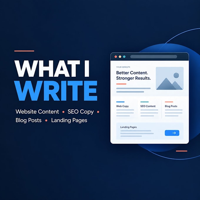 write SEO website content and web copy