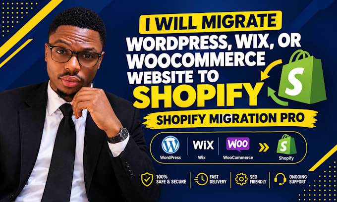 migrate wordpress, wix, or woocommerce website to shopify, shopify migration pro