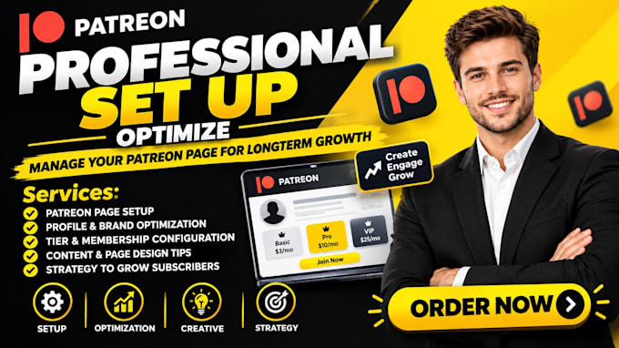 set up, optimize, manage your patreon page for longterm growth