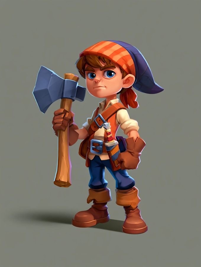 draw 2d game character or 2d game character