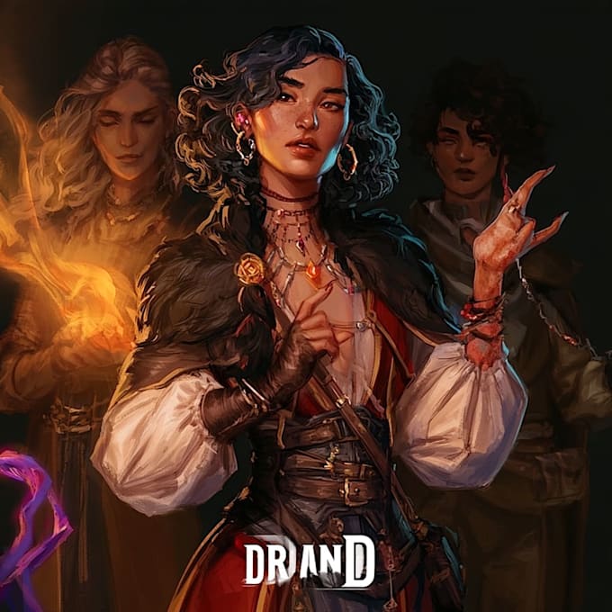 draw your dnd art or ttrpg character design or illustration