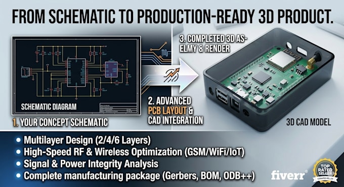 do wireless pcb design with 3d cad modeling and realistic rendering