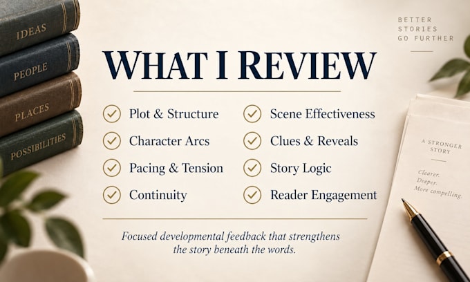 provide developmental editing for your novel or manuscript