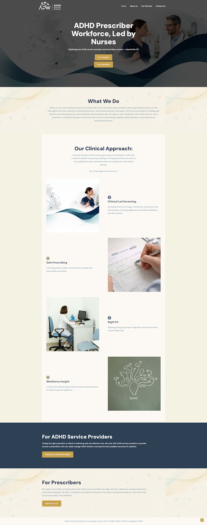 build website chiropractor, physiotherapy, adhd wellness