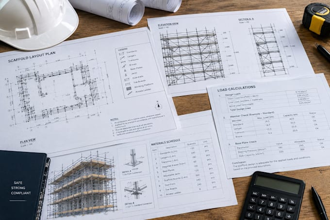 design scaffolding and provide load calculations