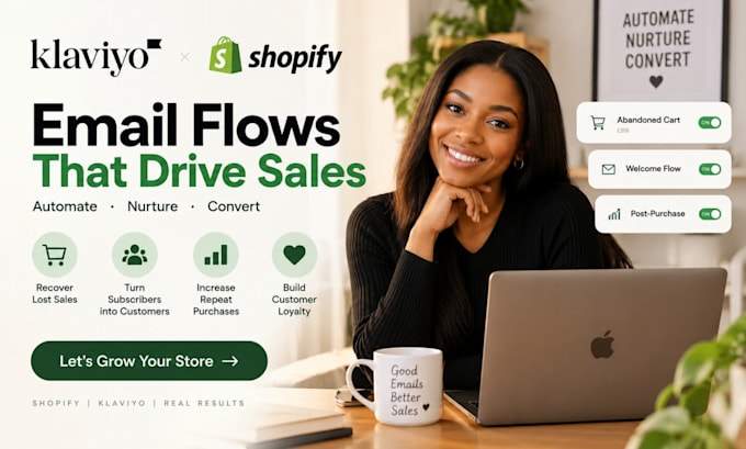 create klaviyo ecommerce flows to nurture leads and increase shopify conversions
