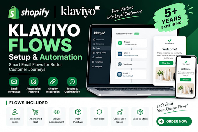 set up klaviyo flows for your shopify