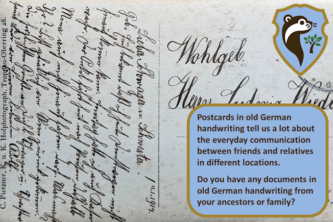 transcribe old german handwriting as a certified german genealogist