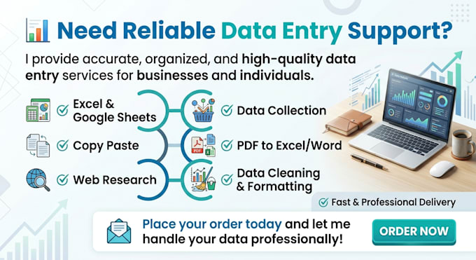 data entry and web research