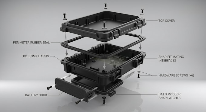 design custom 3d cad enclosures and covers for electronics