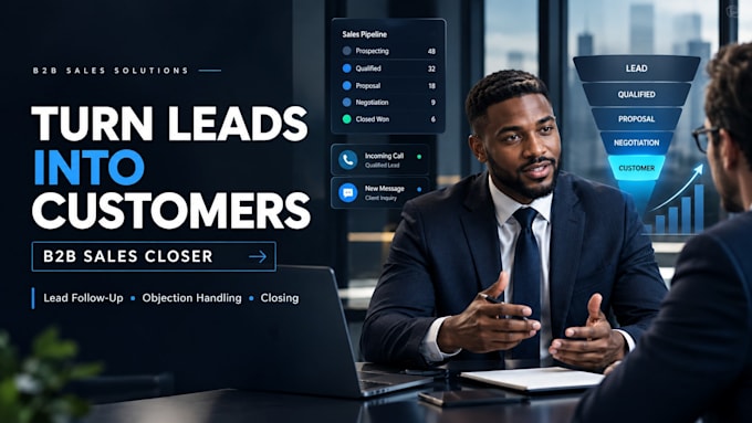 be your b2b sales closer and convert leads into customers