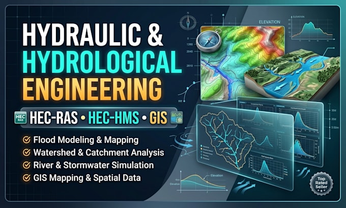 do hydraulic and hydrological engineering using hec ras hec hms and gis