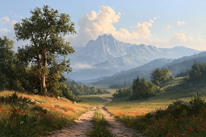 landscape oil painting art