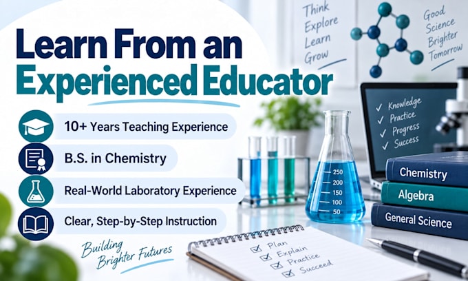 provide personalized chemistry and math tutoring