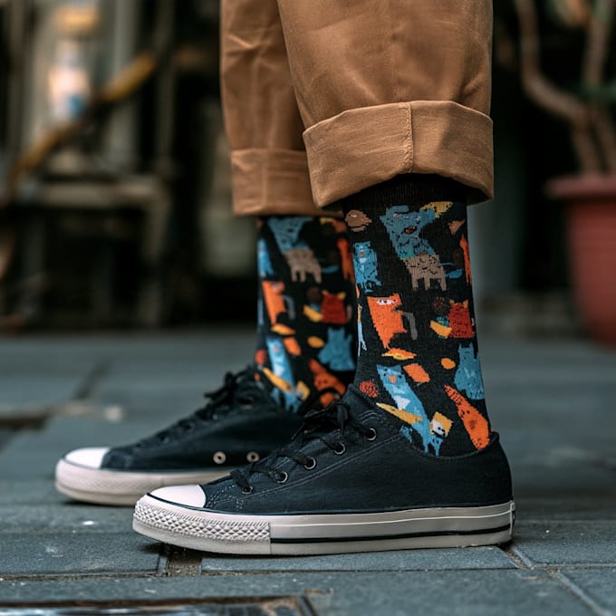 design custom and unique socks design
