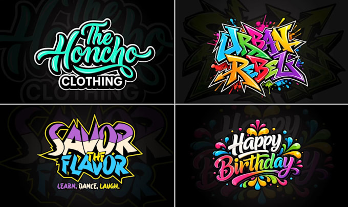 create a professional and legible graffiti lettering