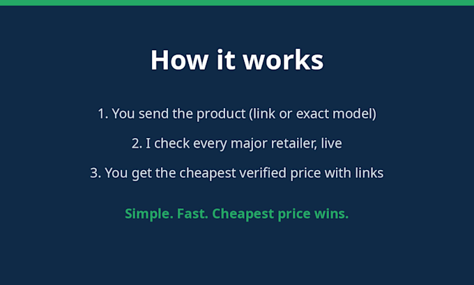 research your competitors pricing and show where you stand