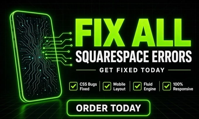 fix squarespace bugs CSS errors mobile layout responsive and fluid engine issues