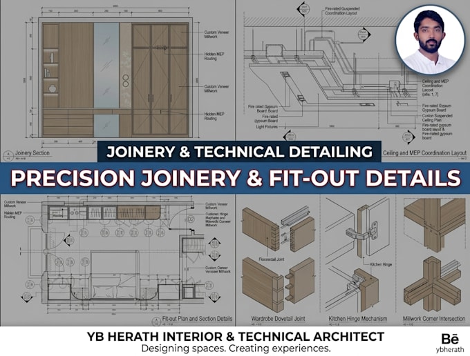 draw technical structural details and architectural blueprints