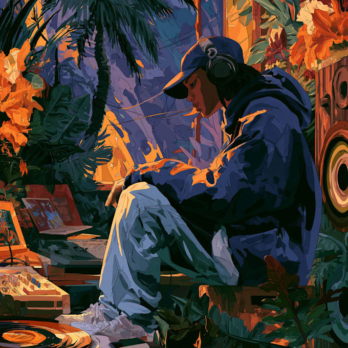create custom illustrated cover art for your album
