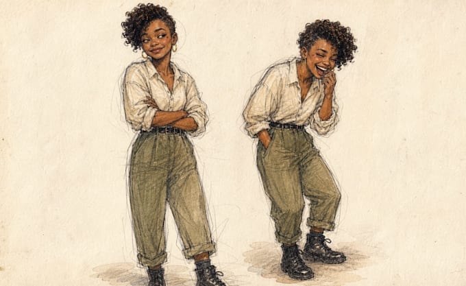 create expressive character expression sheets