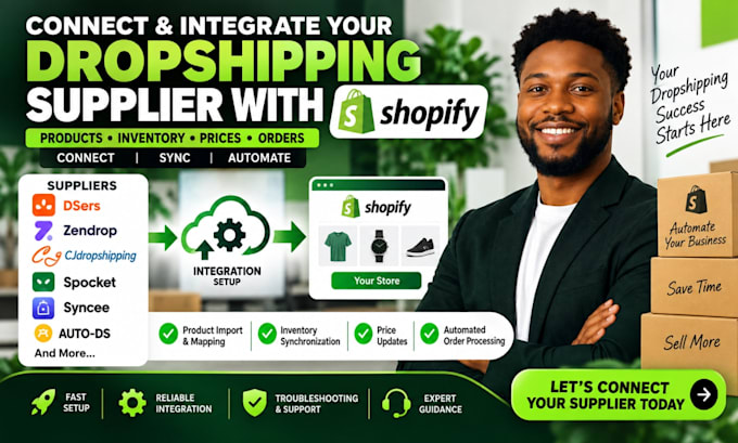 connect and integrate your dropshipping supplier with your shopify store, temu