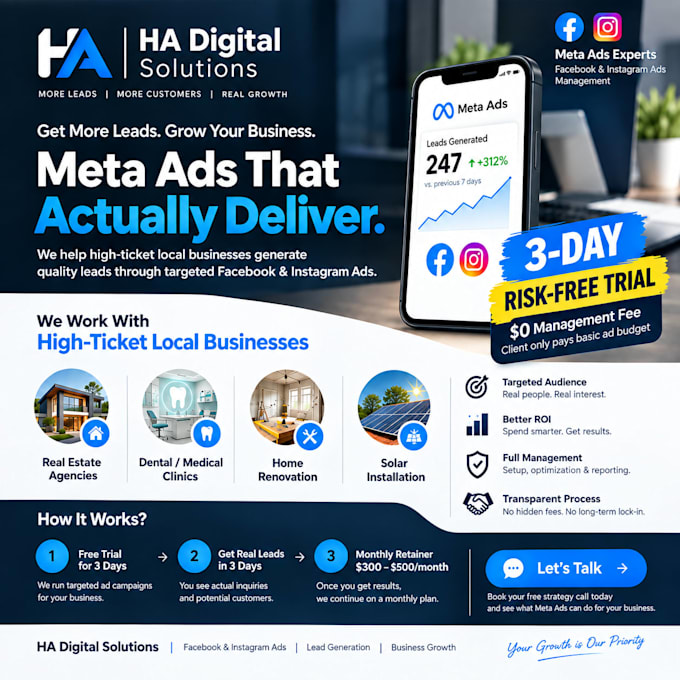 run facebook ads and meta ads for local lead generation