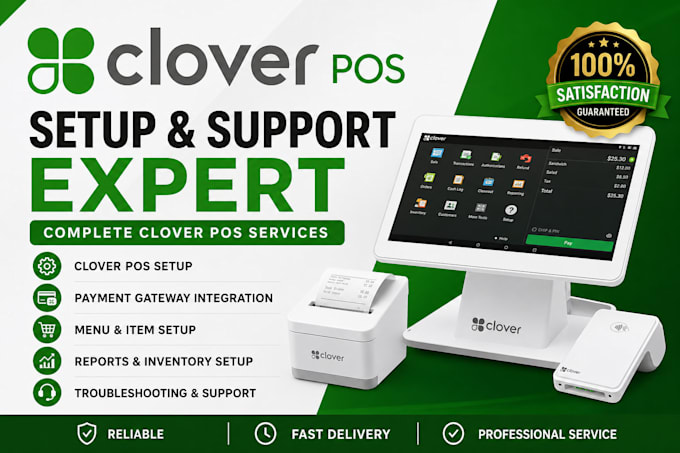 set up, build inventory, and configure your clover pos