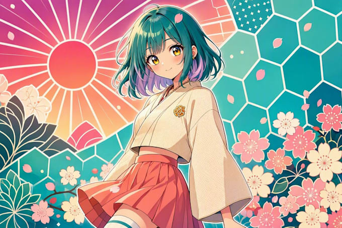 make anime character or reference illustration design