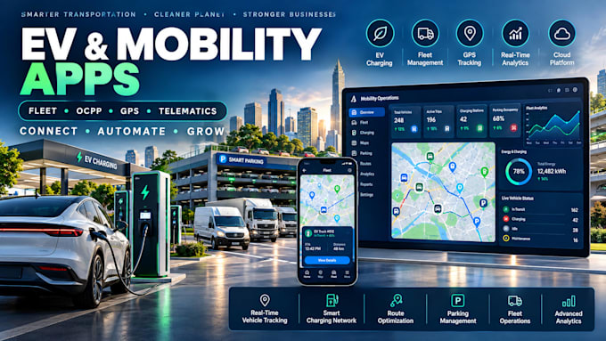build evcharging app, ev charging management platform and ocpp charging software