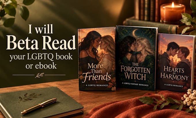 beta read your lgbtq book or ebook